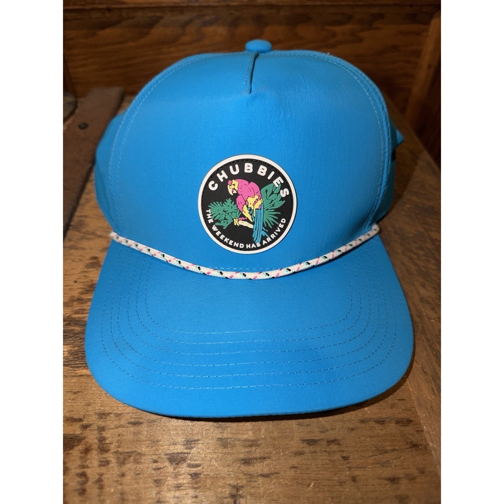 Chubbies Golf Hat The Weekend Has Arrived Adjustable Teal Cap Nice Shape
